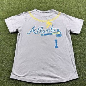 Success Promotions Atlanta Braves Ozzie Albies #1 Youth Graphic T-Shirt Gray L